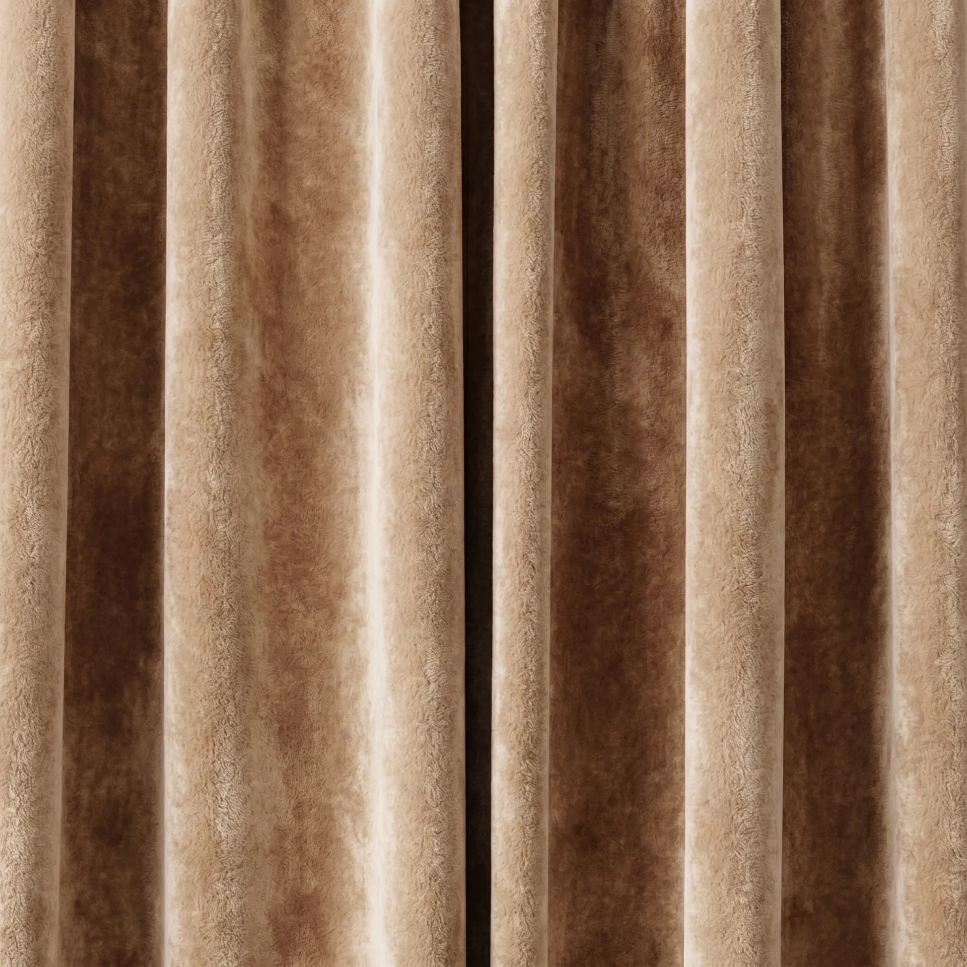 Close-up of premium fabric curtain folds showing the textured linen weave and soft charcoal color tone